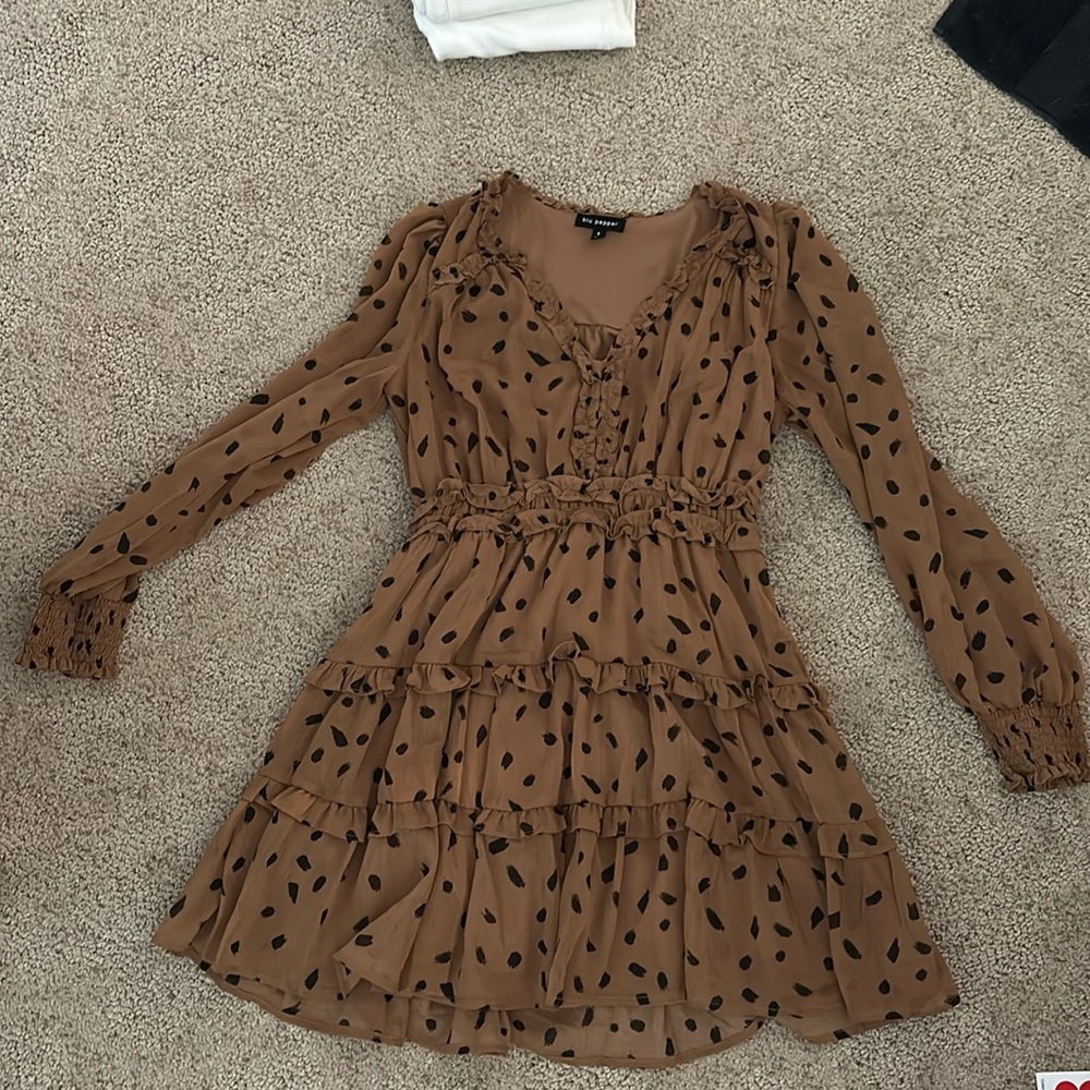 Cheetah Long Sleeve Dress
